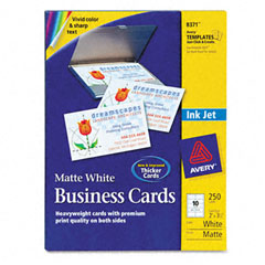 Tarjetas de presentacion avery 8371 blanca  5.1 x 8.9