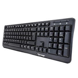 Teclado vorago kb-102 multimedia usb negro