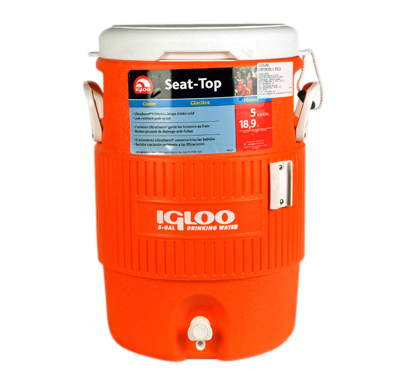 Termo igloo naranja 5 galones con dispensador