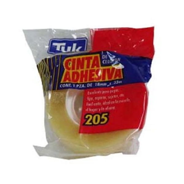 Cintas adhesivas tuk 205 transparente 12x33