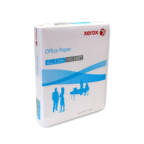 Papeles bond cortados xerox carta office paper c/500 azul